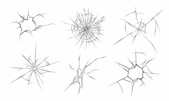 Types fissures verre hublot
