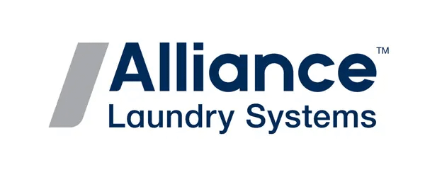 Logo Alliance Laundry, leader mondial de la blanchisserie.