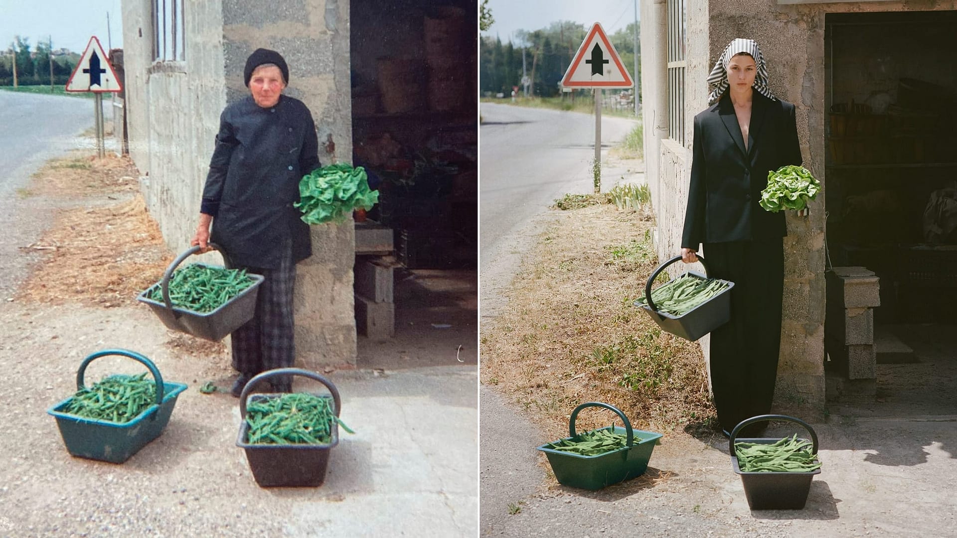 jacquemus le paysan photos souvenirs campagne famille defile versailles