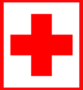 image de la croix rouge illustrant les service d'urgence