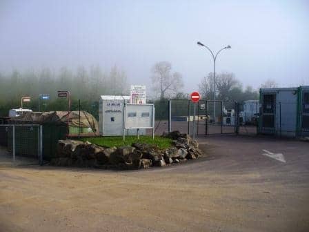 Entrée de la déchetterie