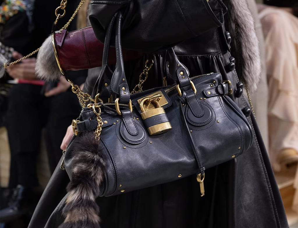 【美品】Chloé llic Paddington Bags y2k Chloe Paddington Handbag Brown Leather 02-08-53 Y2K Tote bag