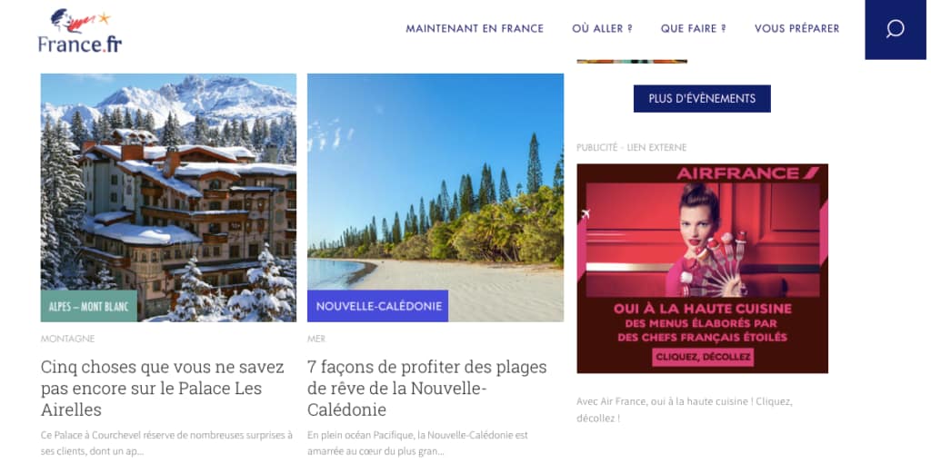 portail destination France