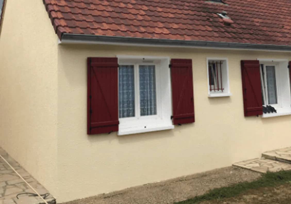 Façade après un traitement hydrofuge