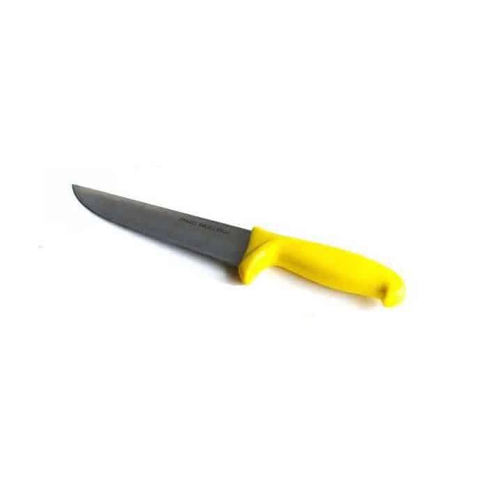 Couteau boucher 21 cm manche jaune sous blister – Image 1